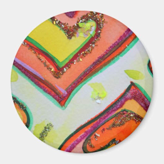 Laugh Hearts Magnet (Voorkant)