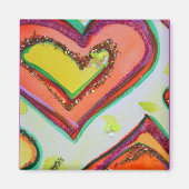 Laugh Hearts Magnet (Voorkant)