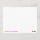 Laugh Hearts Pink Bliss Briefkaart (Achterkant)