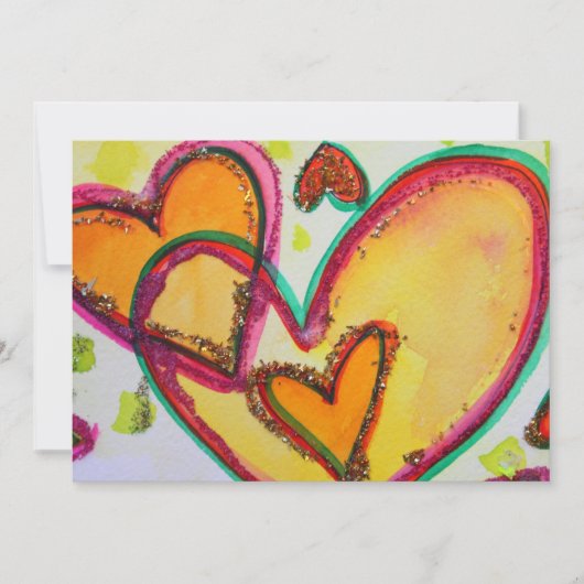 Laugh Hearts verbindt Aangepaste Uitnodiging of no (Voorkant)