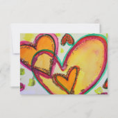 Laugh Hearts verbindt Kleine Uitnodiging of nodigt (Voorkant)