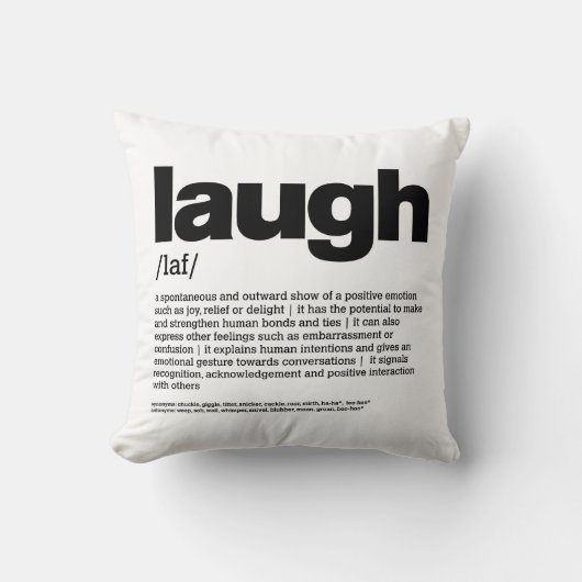 Laugh Kussen (Voorkant)