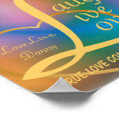 Laugh Live Love Poster-Customize Poster (Hoek)