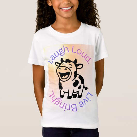 Laugh Loud, Live Bright T-Shirt (Voorkant)
