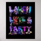 Laugh Love & Party Poster (Voorkant)