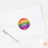 Laugh & Love Rumi Rainbow Ronde Sticker (Envelop)