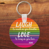 Laugh & Love Rumi Rainbow Sleutelhanger (Voorkant)