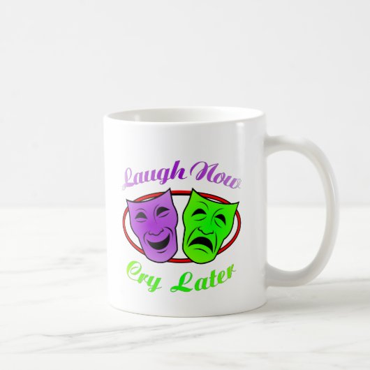 Laugh Now Cry Latmaskers Koffiemok (Rechts)
