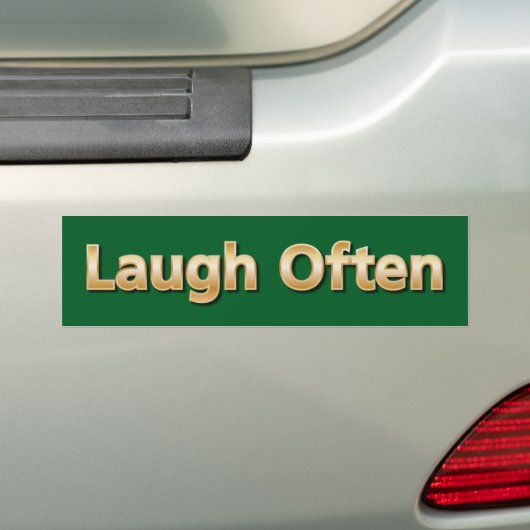 Laugh Often Bumpersticker (Op auto)