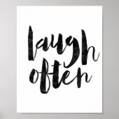 Laugh Often Poster (Voorkant)