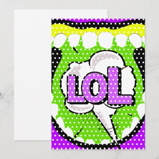 Laugh Out Loud Bedankkaart (Voorkant / Achterkant)