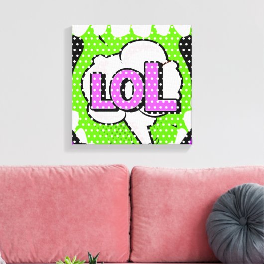 Laugh Out Loud Canvas Afdruk (Insitu (Woonkamer))