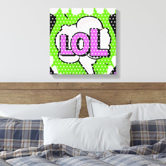 Laugh Out Loud Canvas Afdruk (Insitu (Slaapkamer))