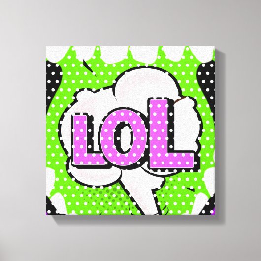Laugh Out Loud Canvas Afdruk (Voorkant)