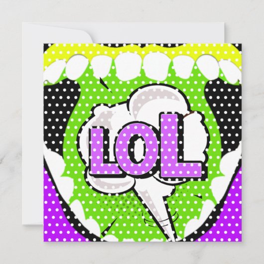 Laugh Out Loud Feestdagenkaart (Voorkant)