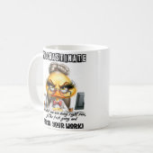 Laugh-Out-Loud Gift: Koffie Mok met Grappige Quote (Voorkant links)