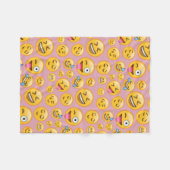 Laugh Out Loud (lol) Emoji Pattern Fleece Deken (Voorkant (Horizontaal))