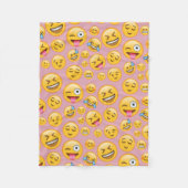 Laugh Out Loud (lol) Emoji Pattern Fleece Deken (Voorkant)