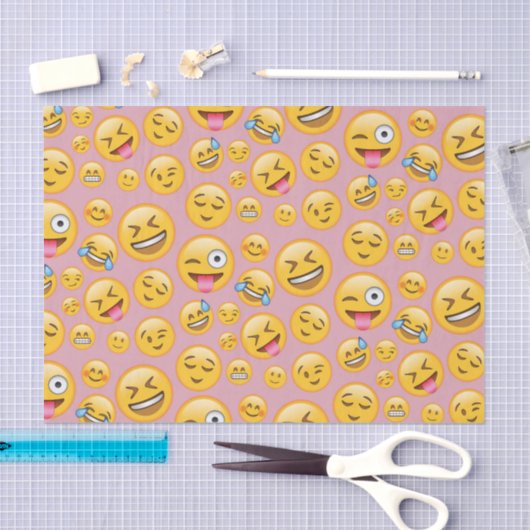 Laugh Out Loud (lol) Emoji Pattern Tissuepapier (Craft)