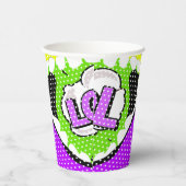 Laugh Out Loud Papieren Bekers (Rechts)