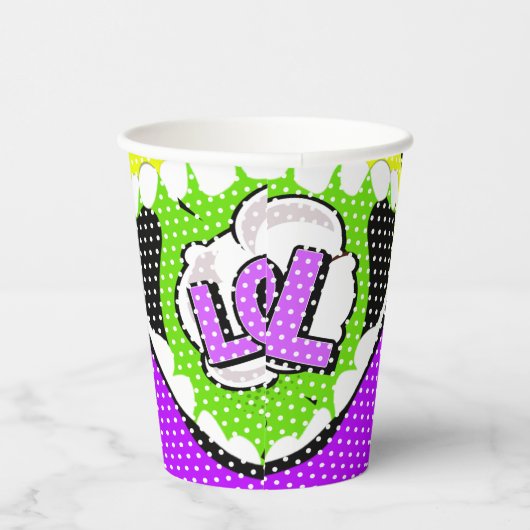 Laugh Out Loud Papieren Bekers (Rechts)