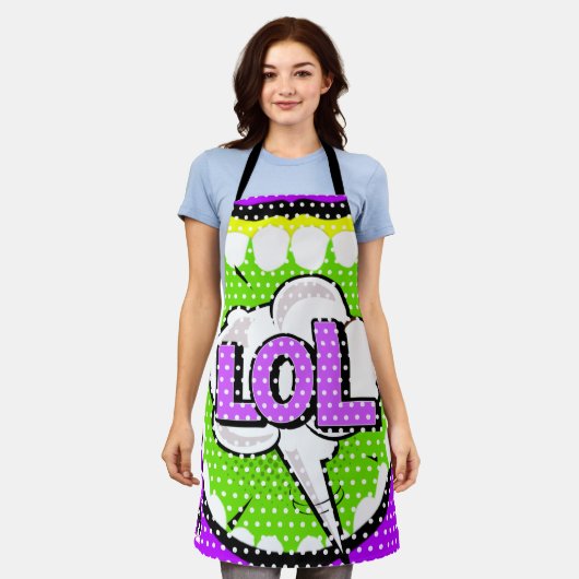 Laugh Out Loud Schort (Gedragen)