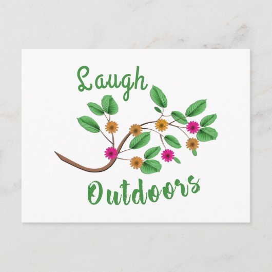 Laugh Outdoor Briefkaart (Voorkant)