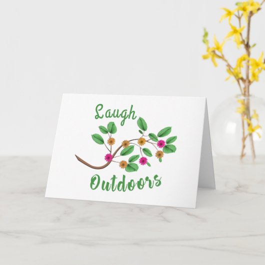 Laugh Outdoor Kaart (Gele Bloem)