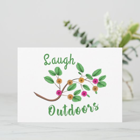 Laugh Outdoor Kaart (Staand voorkant)