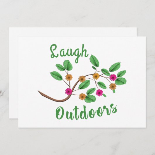 Laugh Outdoor Kaart (Voorkant / Achterkant)