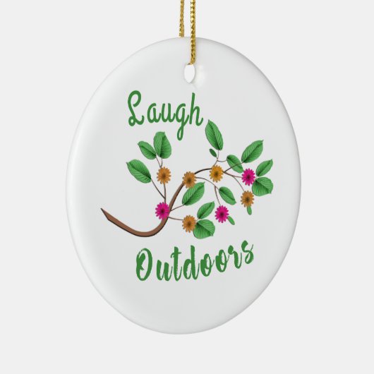 Laugh Outdoor Keramisch Ornament (Rechts)