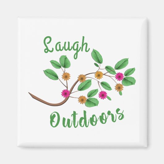 Laugh Outdoor Magneet (Voorkant)