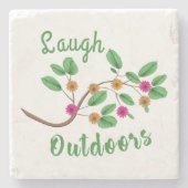 Laugh Outdoor Stenen Onderzetter (Voorkant)