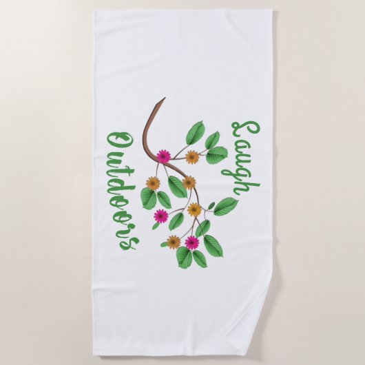 Laugh Outdoor Strandlaken (Voorkant)