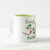 Laugh Outdoor Tweekleurige Koffiemok (Voorkant links)
