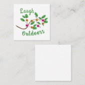 Laugh Outdoor Vierkante Visitekaartje (Voorkant / Achterkant)