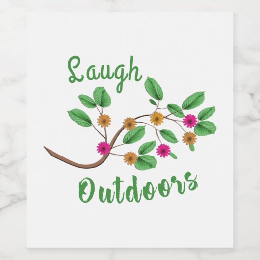 Laugh Outdoor Wijn Etiket (Enkel label)