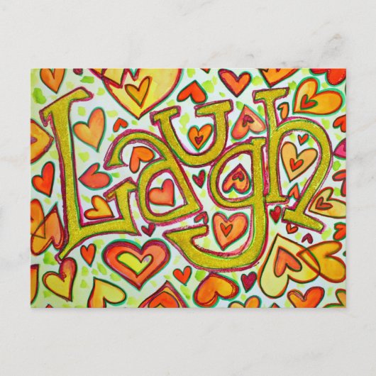 Laugh Post Card Briefkaart (Voorkant)