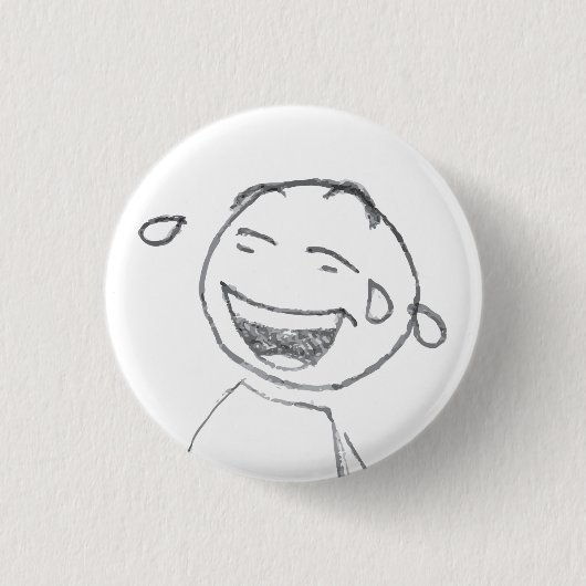 Laugh Ronde Button 3,2 Cm (Voorkant)