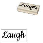 Laugh Rubberstempel (Gestempeld)