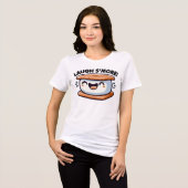 Laugh S'more Pun Tri-Blend Shirt (Voorkant volledig)