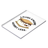 Laugh Smore Worry Miness Funny Smore Pun Notitieboek (Linkerzijde)