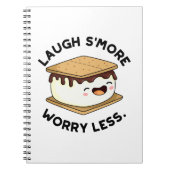 Laugh Smore Worry Miness Funny Smore Pun Notitieboek (Voorkant)