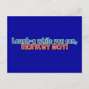 Laugh terwijl je aap-jongen kunt ontwerpen briefkaart