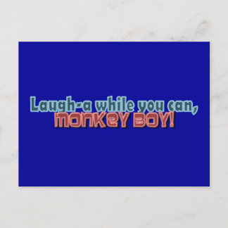Laugh terwijl je aap-jongen kunt ontwerpen briefkaart
