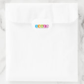 Laugh tot je maag pijn doet hart sticker (Tas)