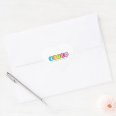 Laugh tot je maag pijn doet hart sticker (Envelop)