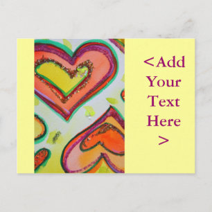 Laugh Two Hearts Briefkaart