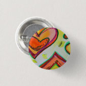 Laugh Two Hearts Buttonnen of Lapel Pins Ronde Button 3,2 Cm (Voorkant /achterkant)