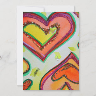 Laugh Two Hearts Douane Uitnodigingen of nodigt ui